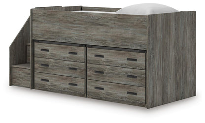 Frandern Twin Loft Bed with Drawer Storage