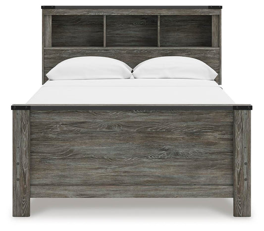Frandern Full Bookcase Panel Bed