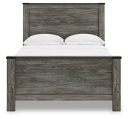 Frandern Full Panel Bed, Dresser and Mirror