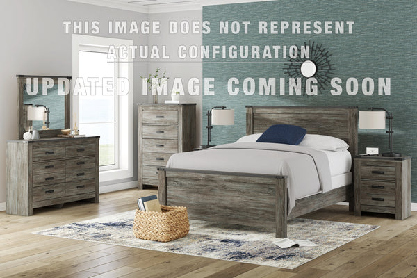 Frandern Twin Bookcase Panel Bed