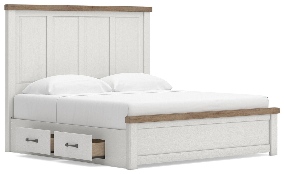 Savonport King Panel Bed with Storage