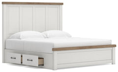 Savonport King Panel Bed with Storage