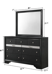Regata Dresser Black/Silver
