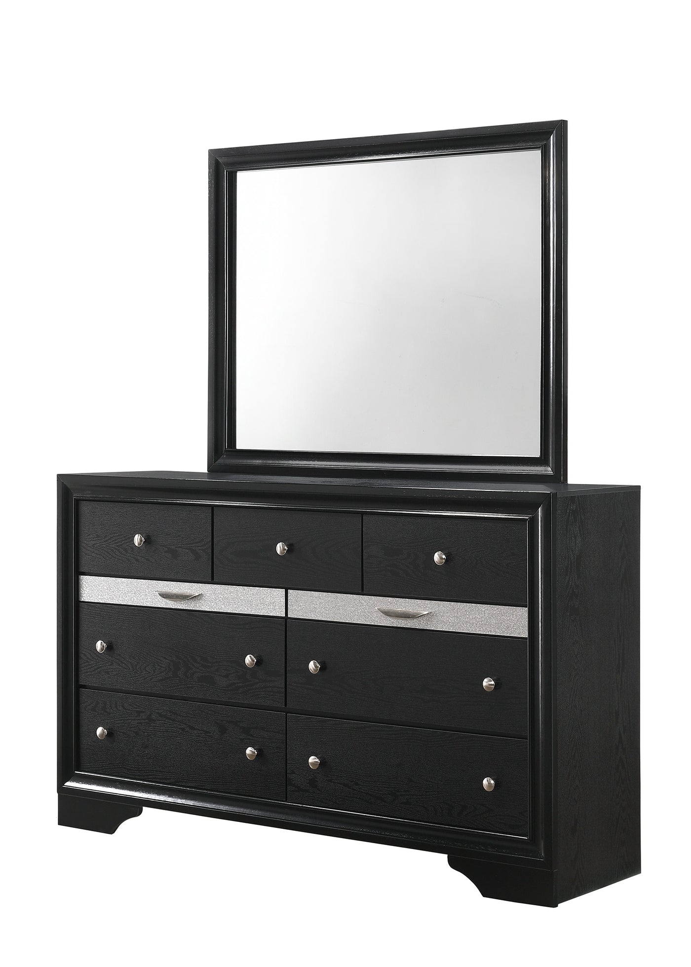Regata Dresser Mirror Black/Silver