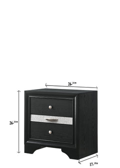 Regata Night Stand Black/Silver