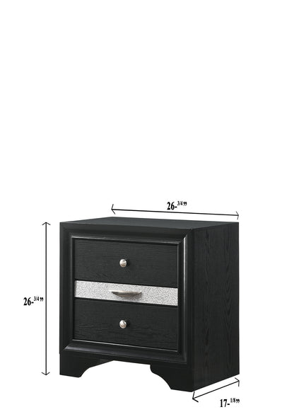 Regata Night Stand Black/Silver