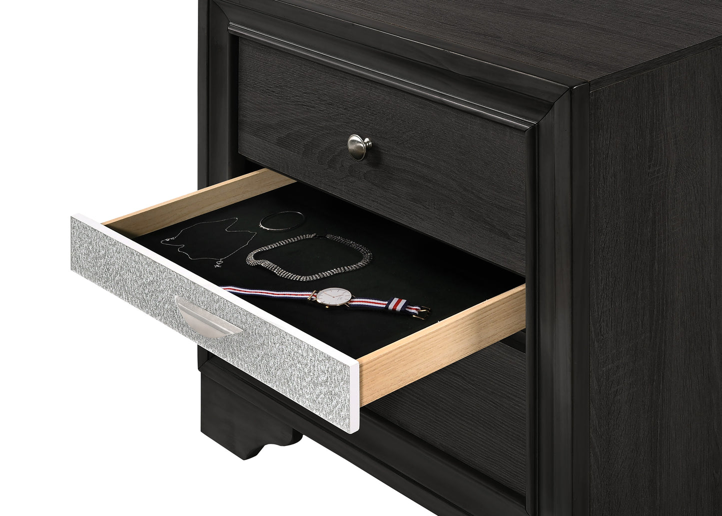 Regata Night Stand Black/Silver