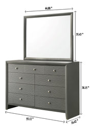 Denker Dresser Gun Metal