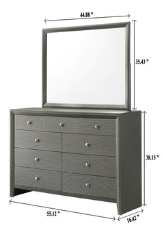 Denker Dresser Gun Metal