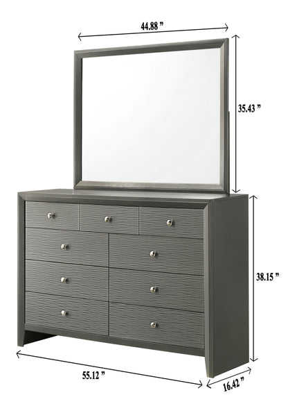 Denker Dresser Gun Metal