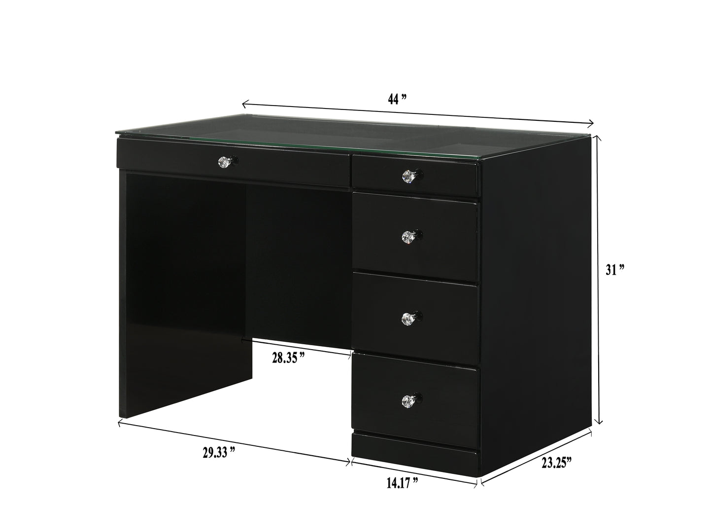 Morgan Vanity Top Black