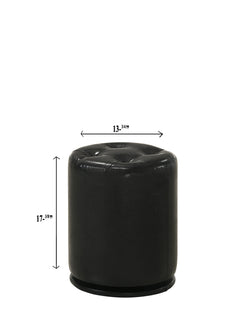 Morgan Round Swivel Stool Black