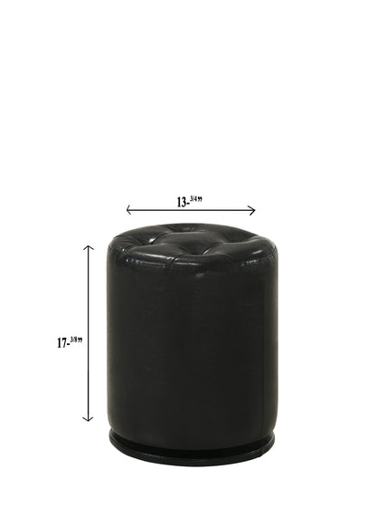 Morgan Round Swivel Stool Black