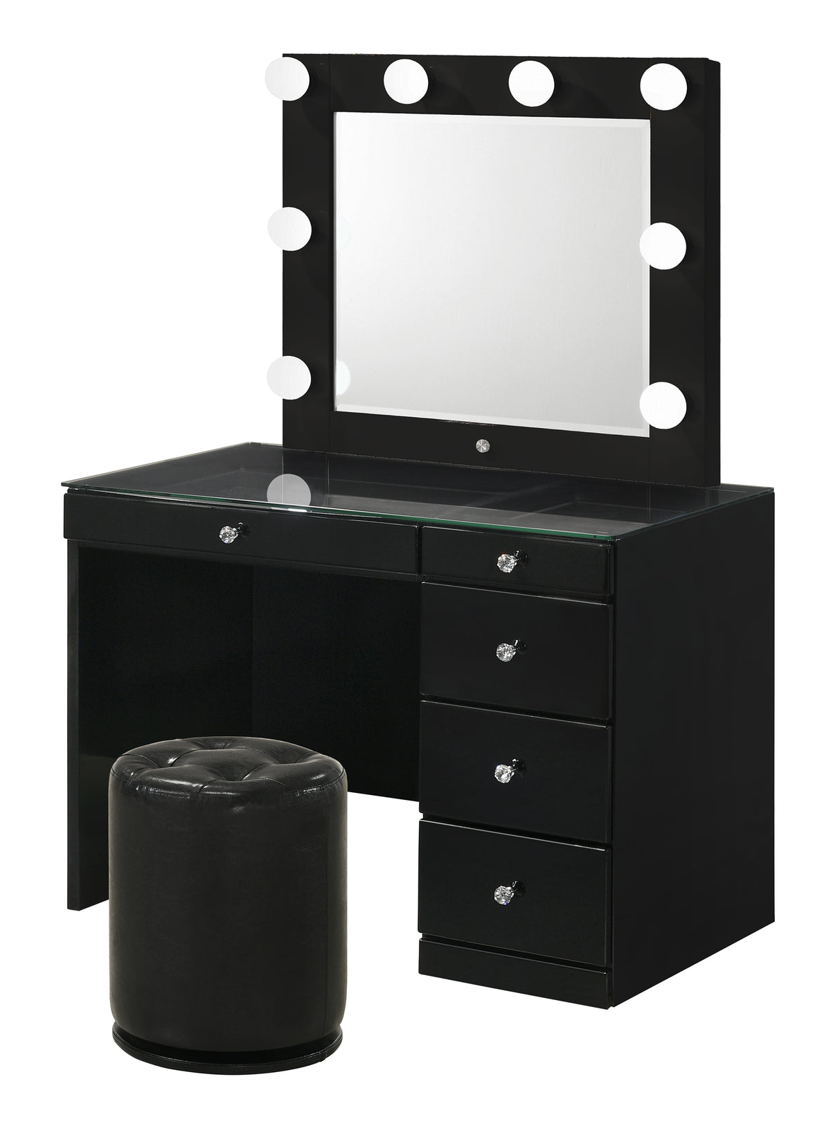 Morgan Vanity with Mirror & Stool