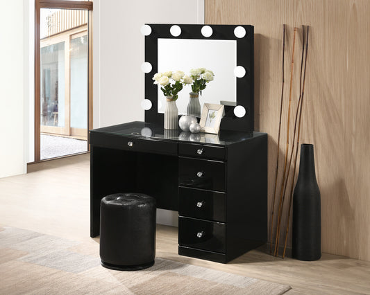 Morgan Vanity with Mirror & Stool