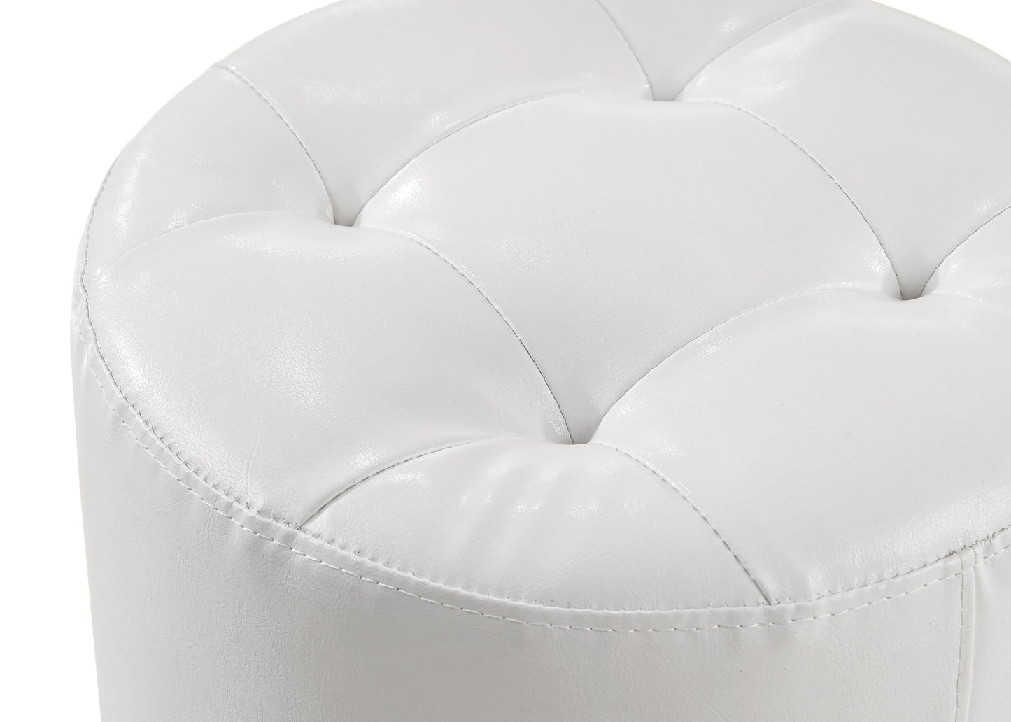 Morgan Round Swivel Stool White