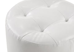 Morgan Round Swivel Stool White