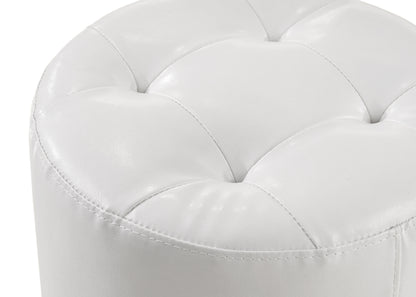 Morgan Round Swivel Stool White