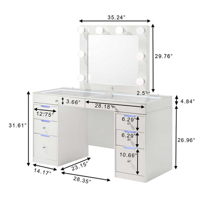 Luxo Vanity White