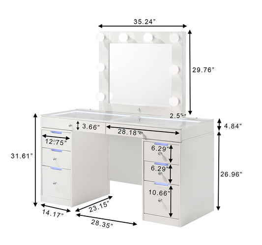 Luxo Vanity White
