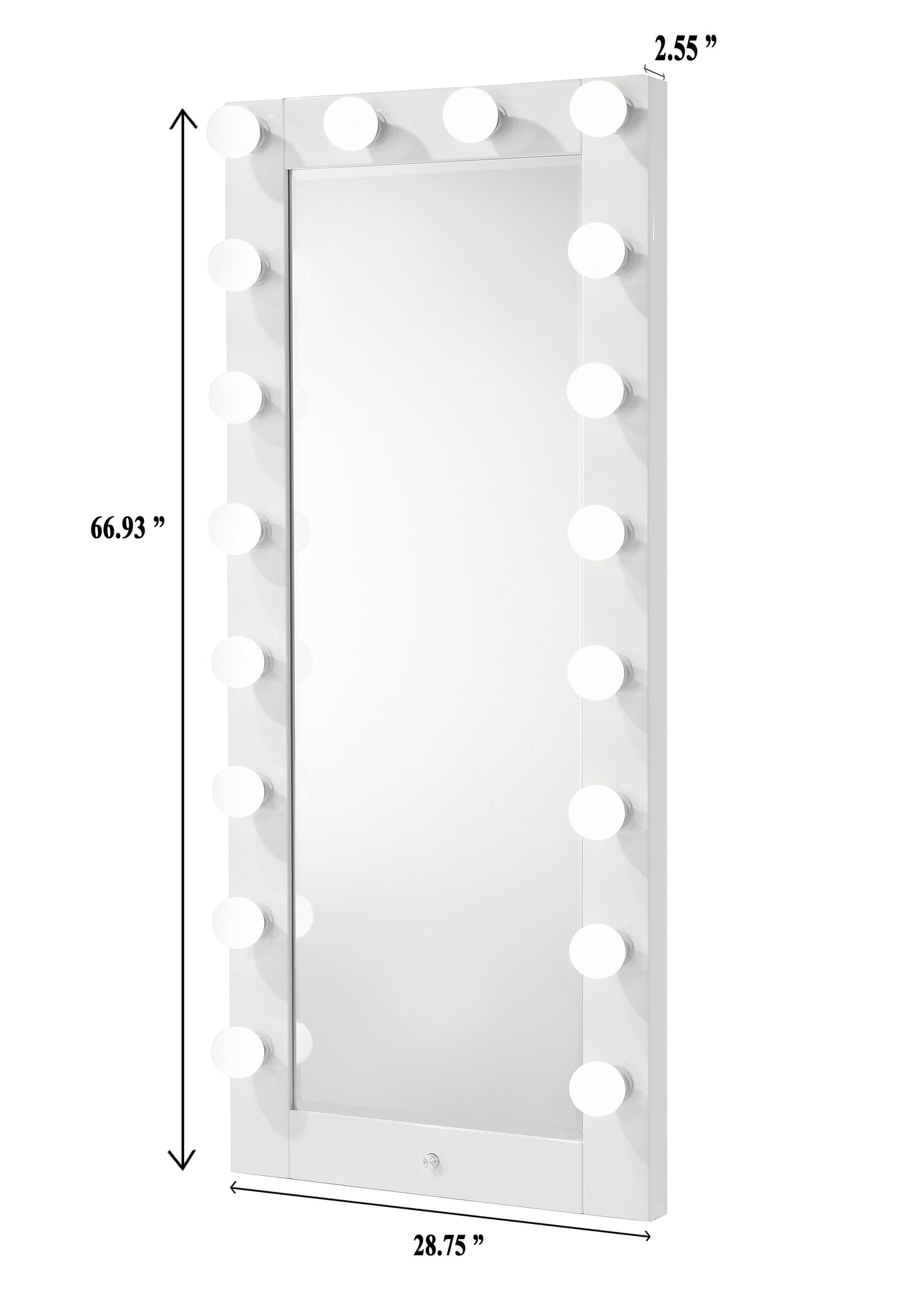 Luxo Tall Lighted Drawer Box Top