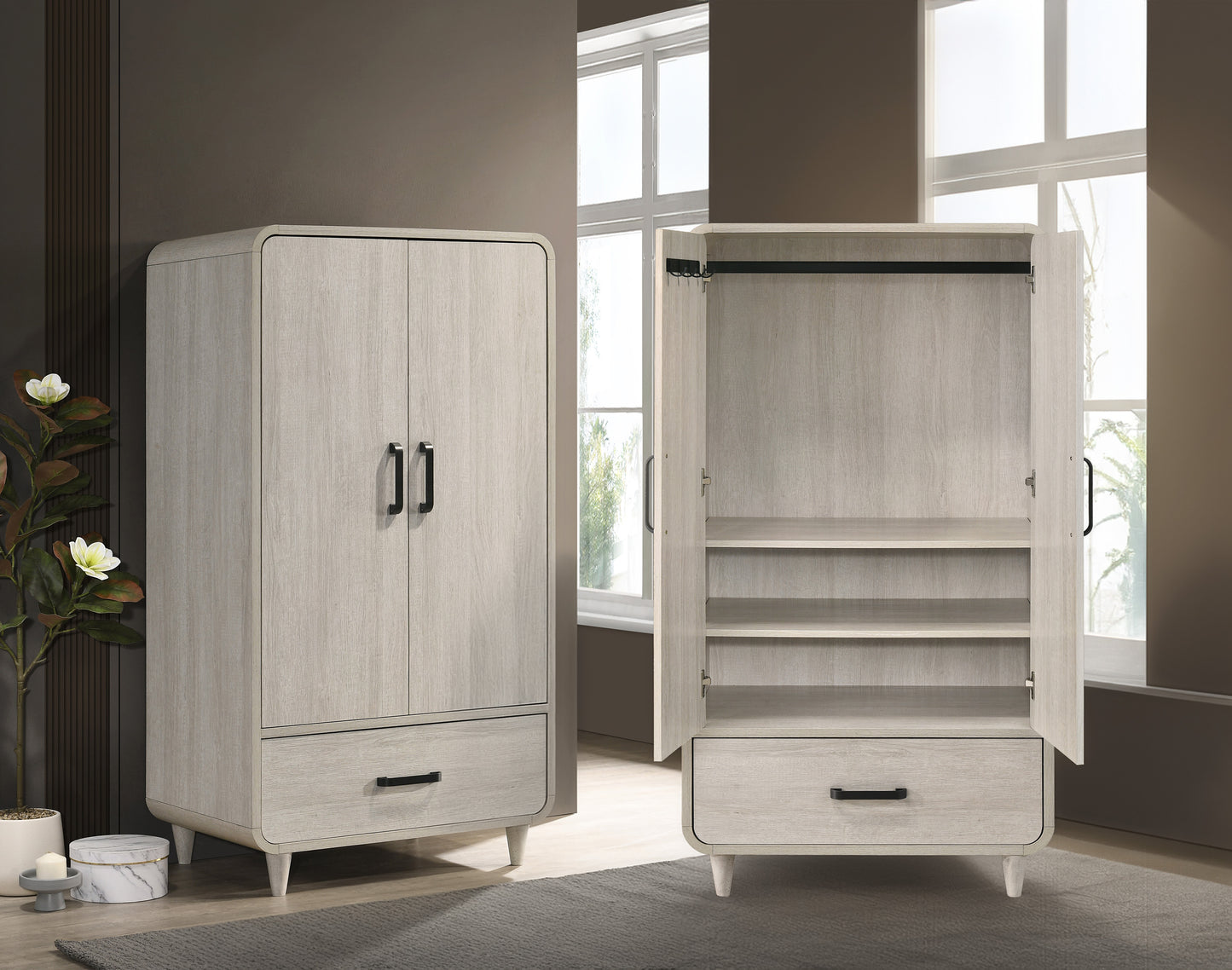 Nyomi Armoire - White
