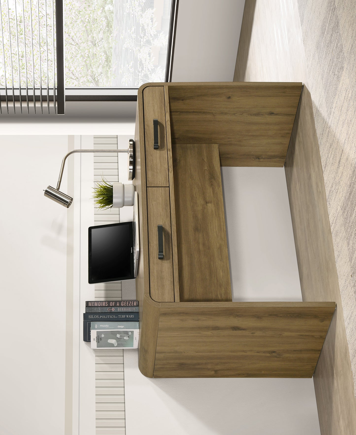 Nyomi Writing Desk - Light Brown