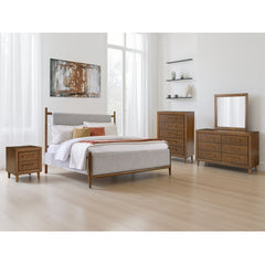 Lyncott Queen Upholstered Panel Bed