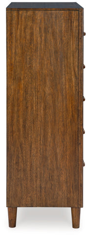Lyncott California King Upholstered Bed, Dresser, Mirror, Chest and Nightstand