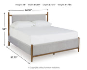 Lyncott Queen Upholstered Panel Bed