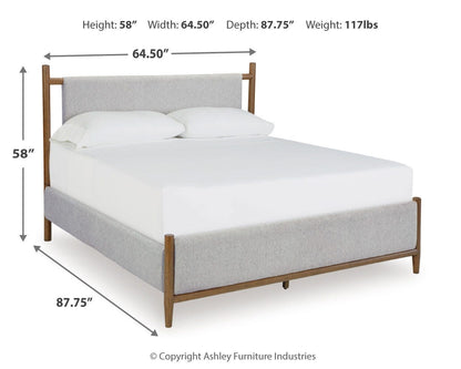 Lyncott Queen Upholstered Panel Bed