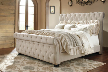Willenburg Upholstered California King Sleigh Bed