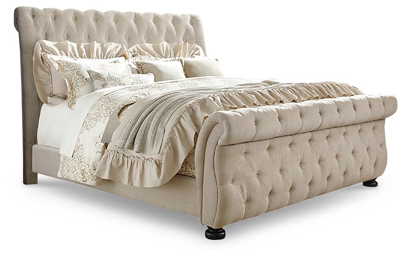 Willenburg Upholstered California King Sleigh Bed