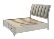Jaymes Storage Bed White Mist