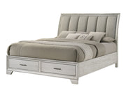 Jaymes Storage Bed White Mist