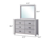 Adelaide Dresser Mirror Drift Wood