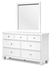 Fortman Full Panel Storage Bed, Dresser and Mirror