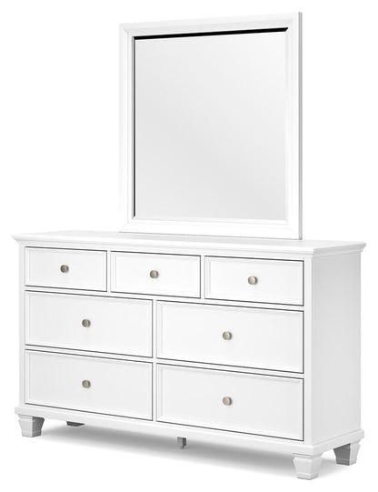 Fortman King Panel Bed, Dresser, Mirror, Chest and 2 Nightstands