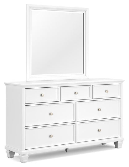 Fortman King Panel Bed, Dresser, Mirror, Chest and 2 Nightstands