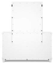 Fortman King Panel Bed with Mirrored Dresser