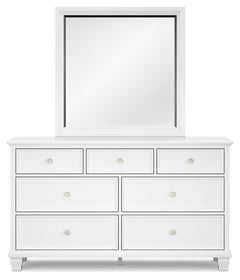 Fortman King Panel Bed, Dresser, Mirror, Chest and 2 Nightstands