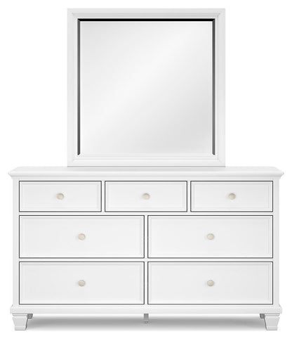 Fortman King Panel Bed, Dresser, Mirror, Chest and 2 Nightstands