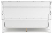 Fortman California King Panel Bed with Mirrored Dresser