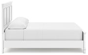 Fortman California King Panel Bed with Mirrored Dresser