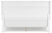 Fortman King Panel Bed with Mirrored Dresser