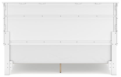 Fortman King Panel Bed with Mirrored Dresser