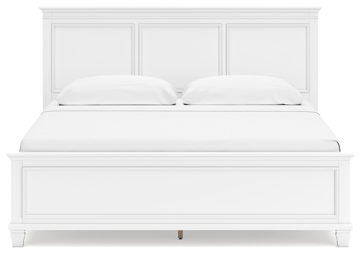 Fortman King Panel Bed with Mirrored Dresser