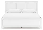 Fortman King Panel Bed with Mirrored Dresser