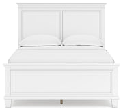 Fortman Full Panel Bed with Mirrored Dresser