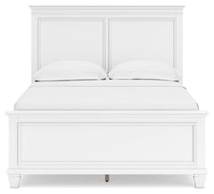 Fortman Full Panel Bed with Mirrored Dresser